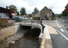 Füllstabgeländer im Radius gebogen (26m), Gasanstaltbrücke Crottendorf