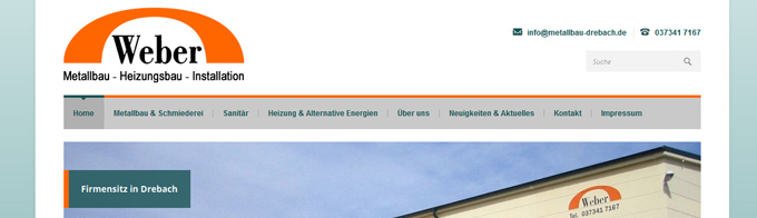 Neu gestaltete Homepage