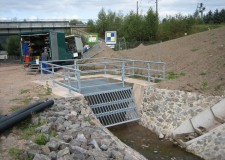 Einlaufgitter Absturzbauwerk Holzbach